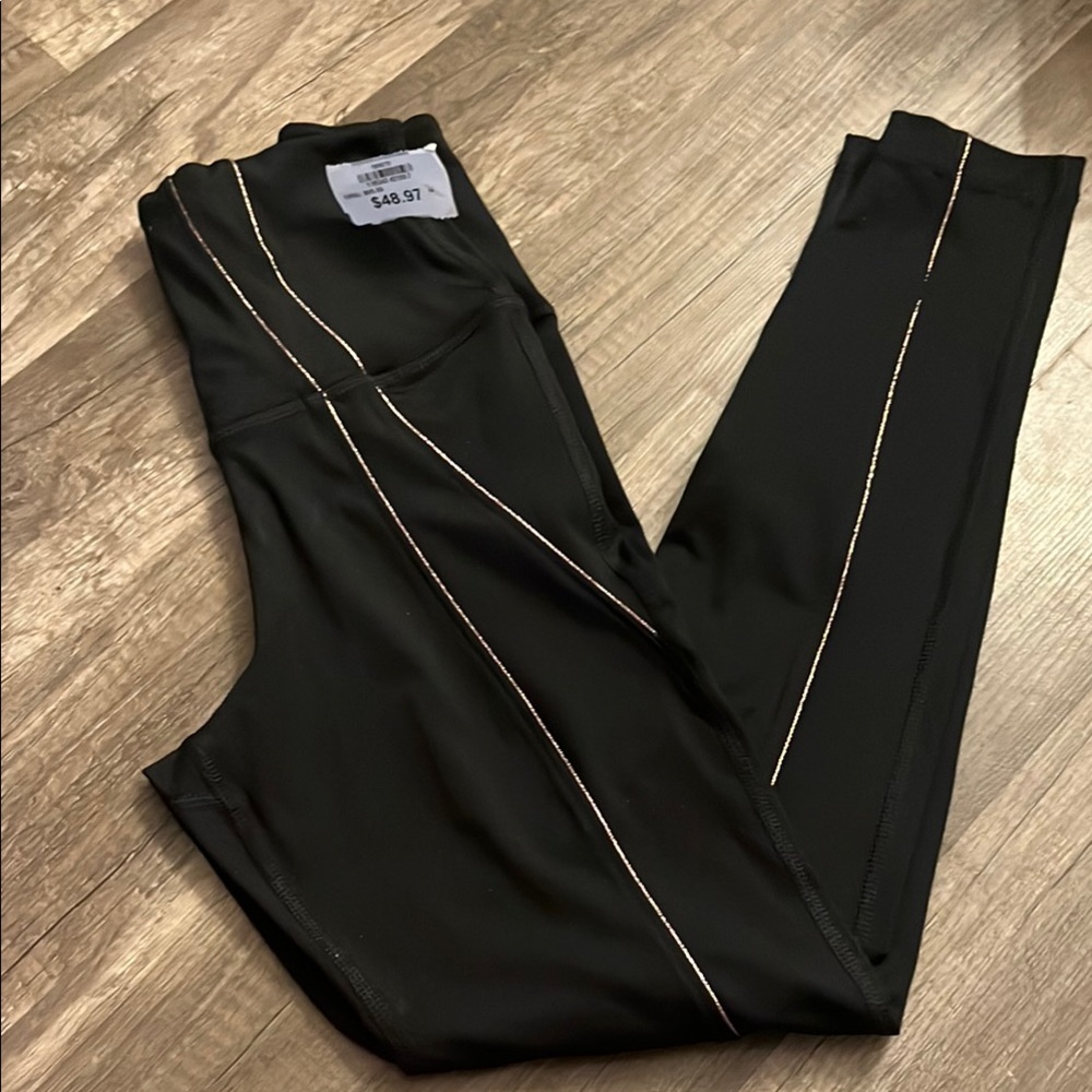 Black Women's Pants with White Stitching